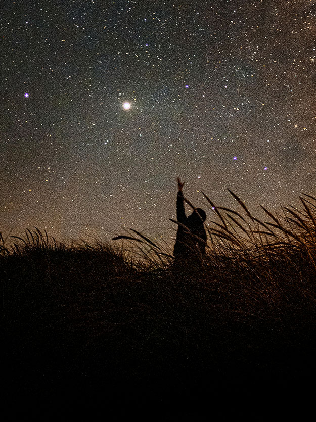 banner image woman sky